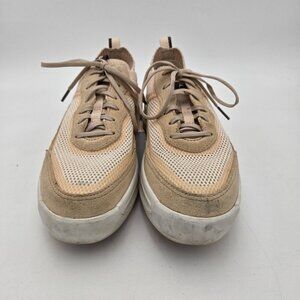 Sorel Womens Size 9 ONA 503 Low Knit White Peach Nova Sand Shoes Sneakers LaceUp